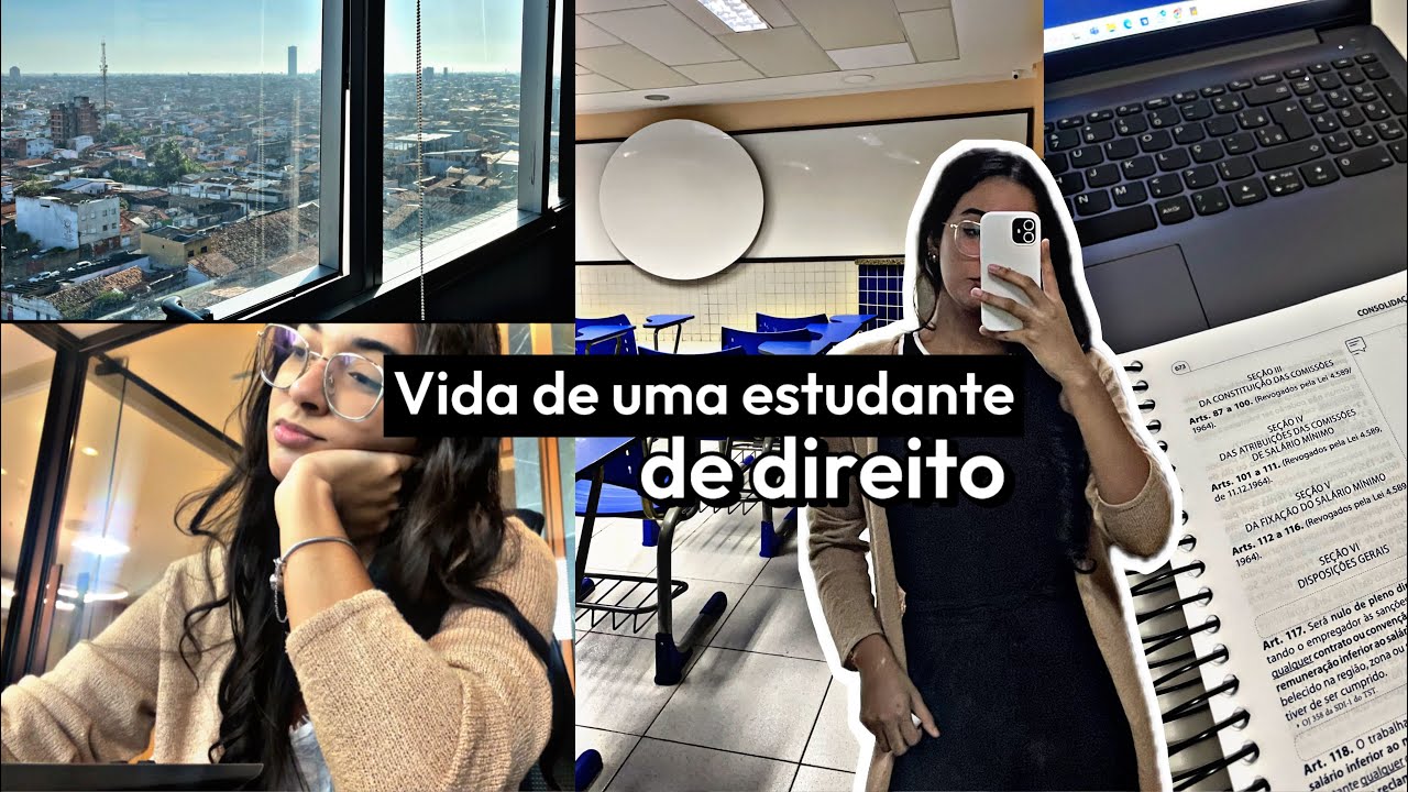 VIDA DE UMA ESTUDANTE DE DIREITO ⚖️| Vlog de rotina, aulas, estudo, estágio e +