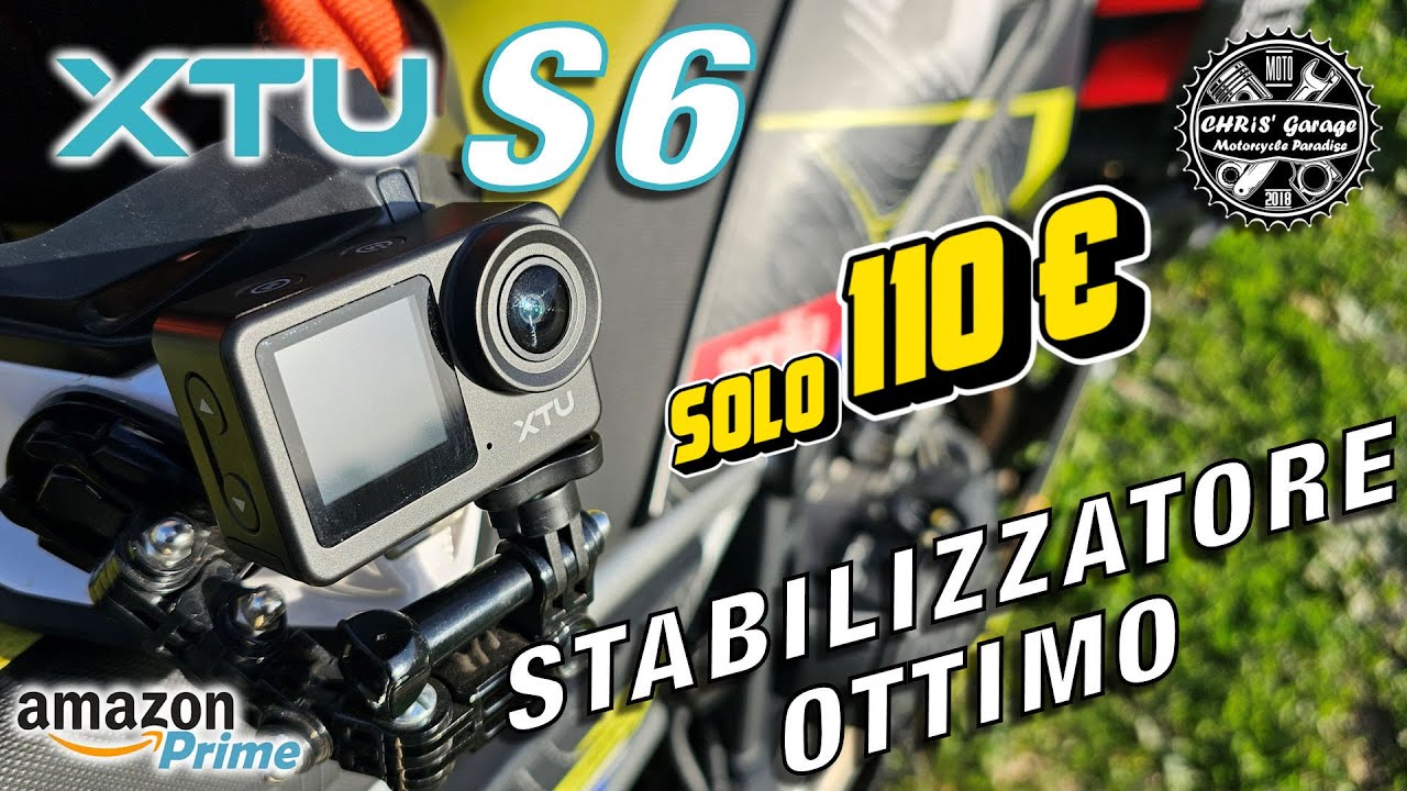 XTU S6: Solo 110 € per questa OTTIMA telecamera STABILIZZATA fino a 4k 30fps nativi