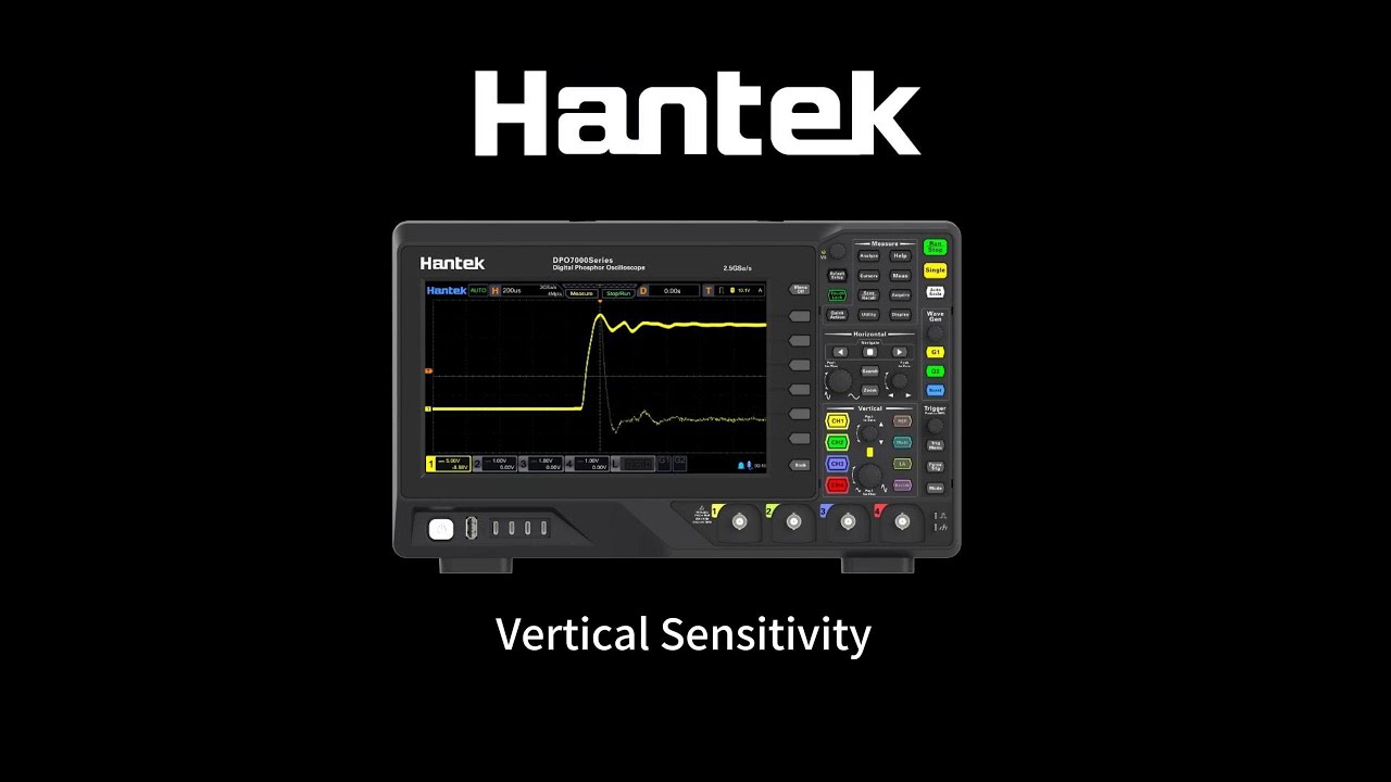 What is vertical sensitivity? #oscilloscope #hantek