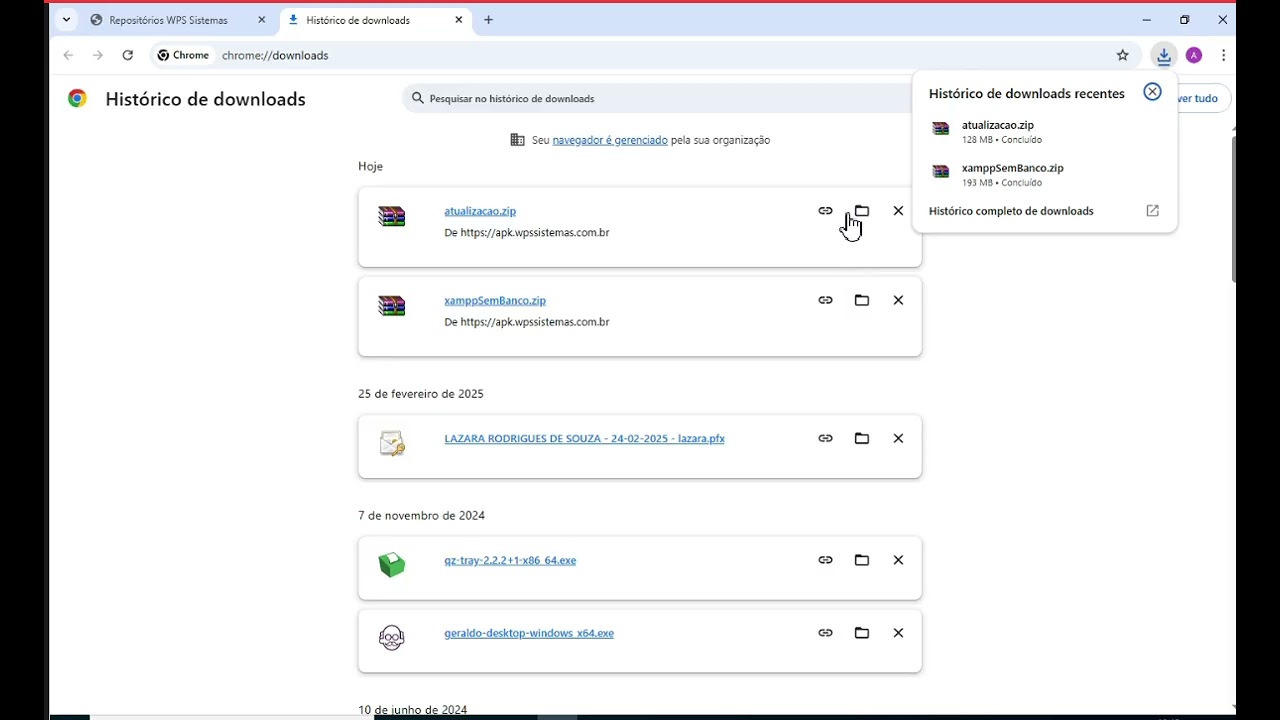 MGMComanda - Atualização de Banco de Dados do sistema