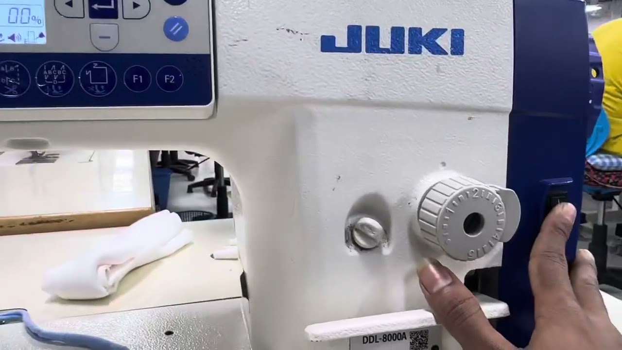DDL-8000A juki single needle speed lock program ...#subscribe #juki 