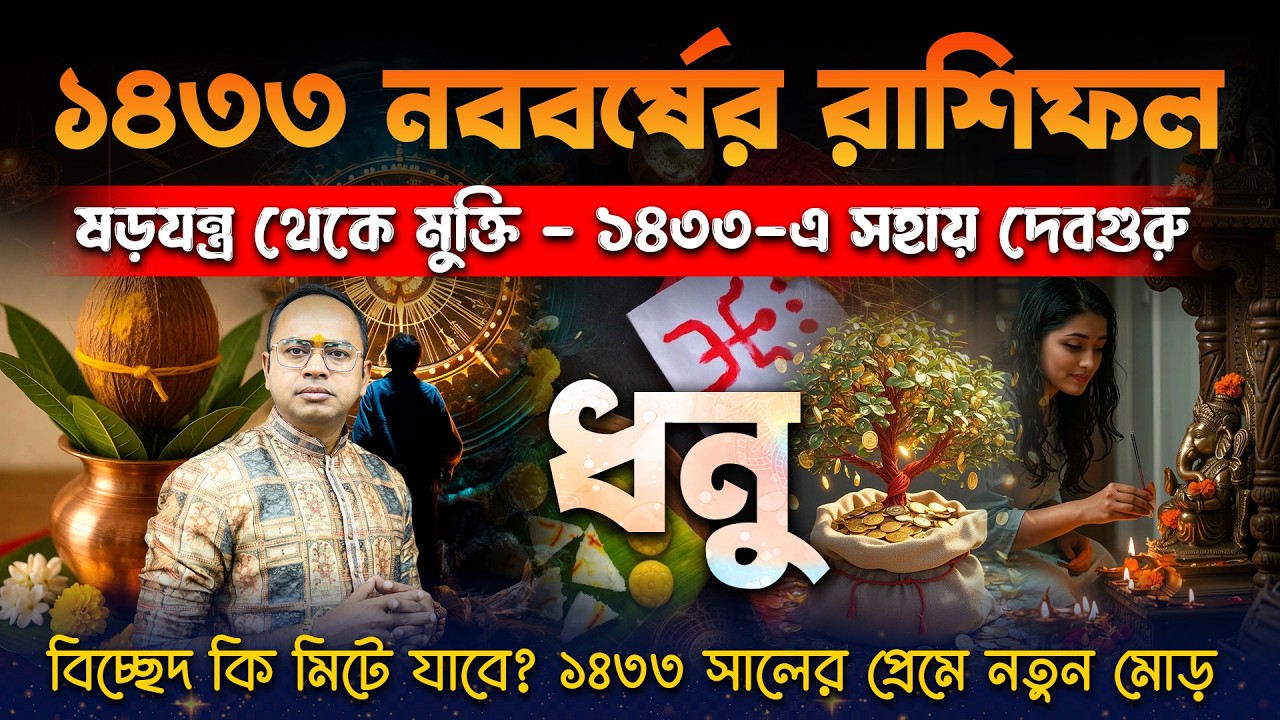 ধনু রাশি ১৪৩৩ কেমন যাবে? | Dhanu Rashi 1433 Bengali Horoscope | ভাগ্যে বড় চমক আসছে? Santanu Dey