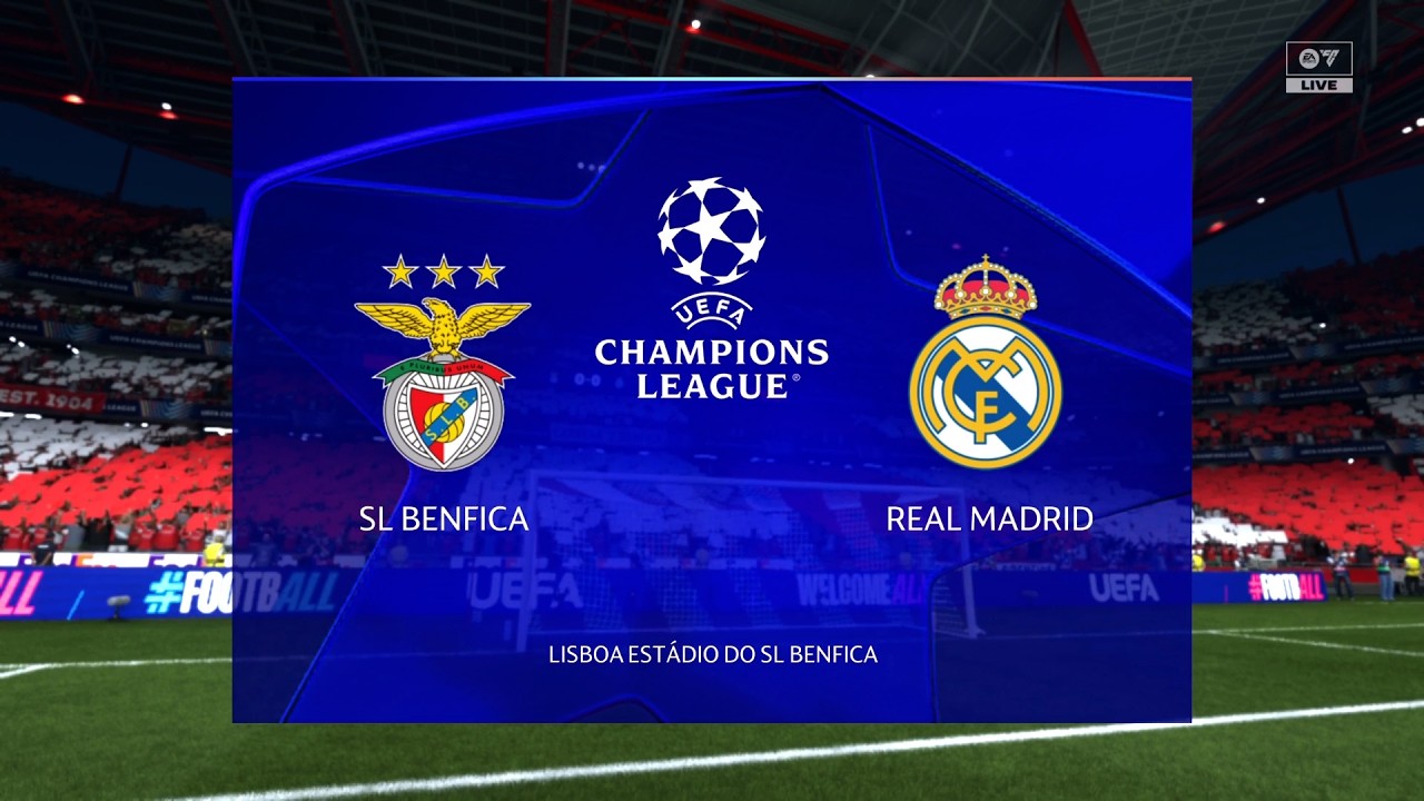 BENFICA vs REAL MADRID | 16/1 Champions League | primer partido | FC 26 | PS5 | Jugabilidad