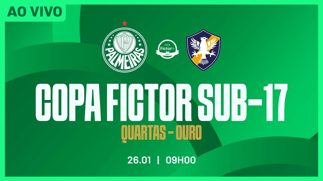 AO VIVO COM IMAGENS | PALMEIRAS X RETRÔ | COPA FICTOR SUB-17 2026
