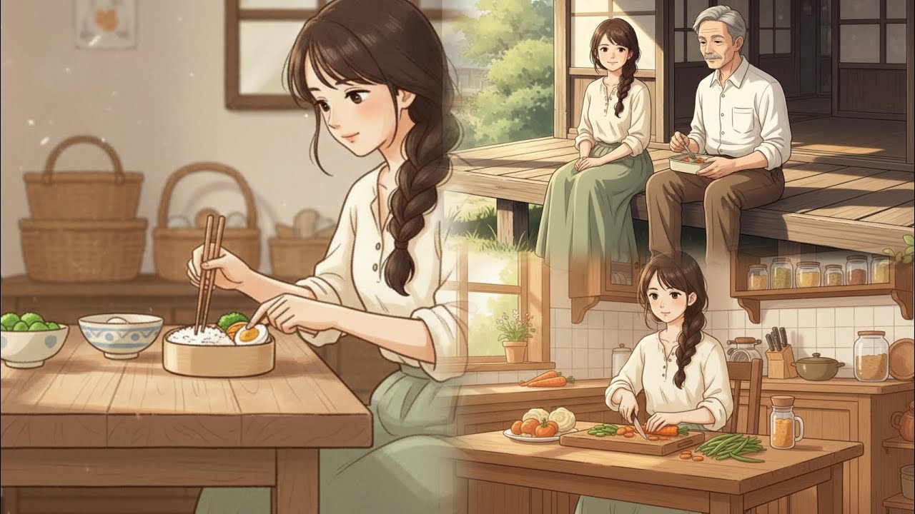 Making Lunch for My Father Like He Used To for Me | Small Ways Love Stays — Ghibli-Style ASMR