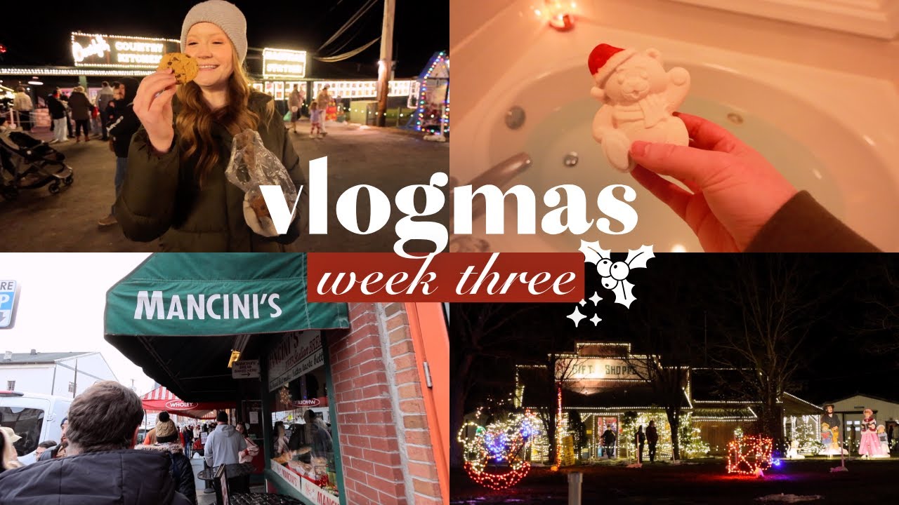 Vlogmas Week 3 | Cozy Bath, Christmas Lights & Annual Trip to the Strip District