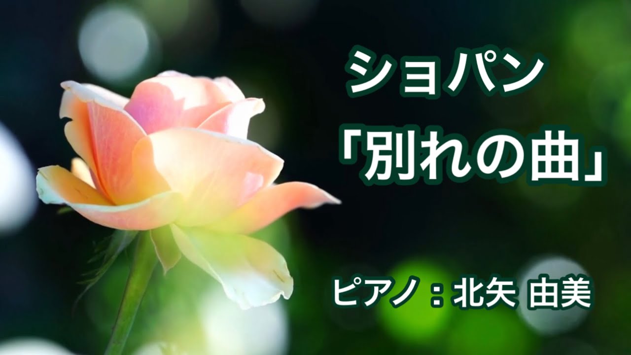 ショパン「別れの曲」(ピアノ：北矢由美）