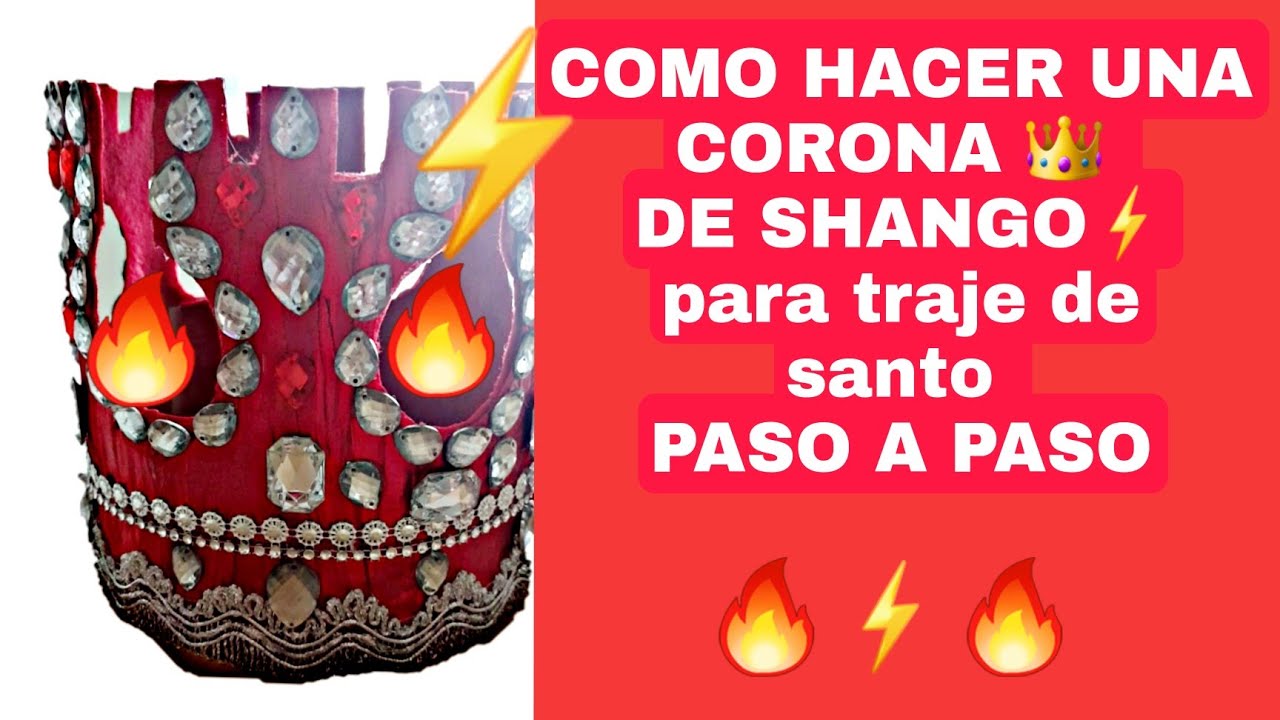 COMO HACER UNA CORONA 👑 DE SHANGO PASO A PASO 🔥