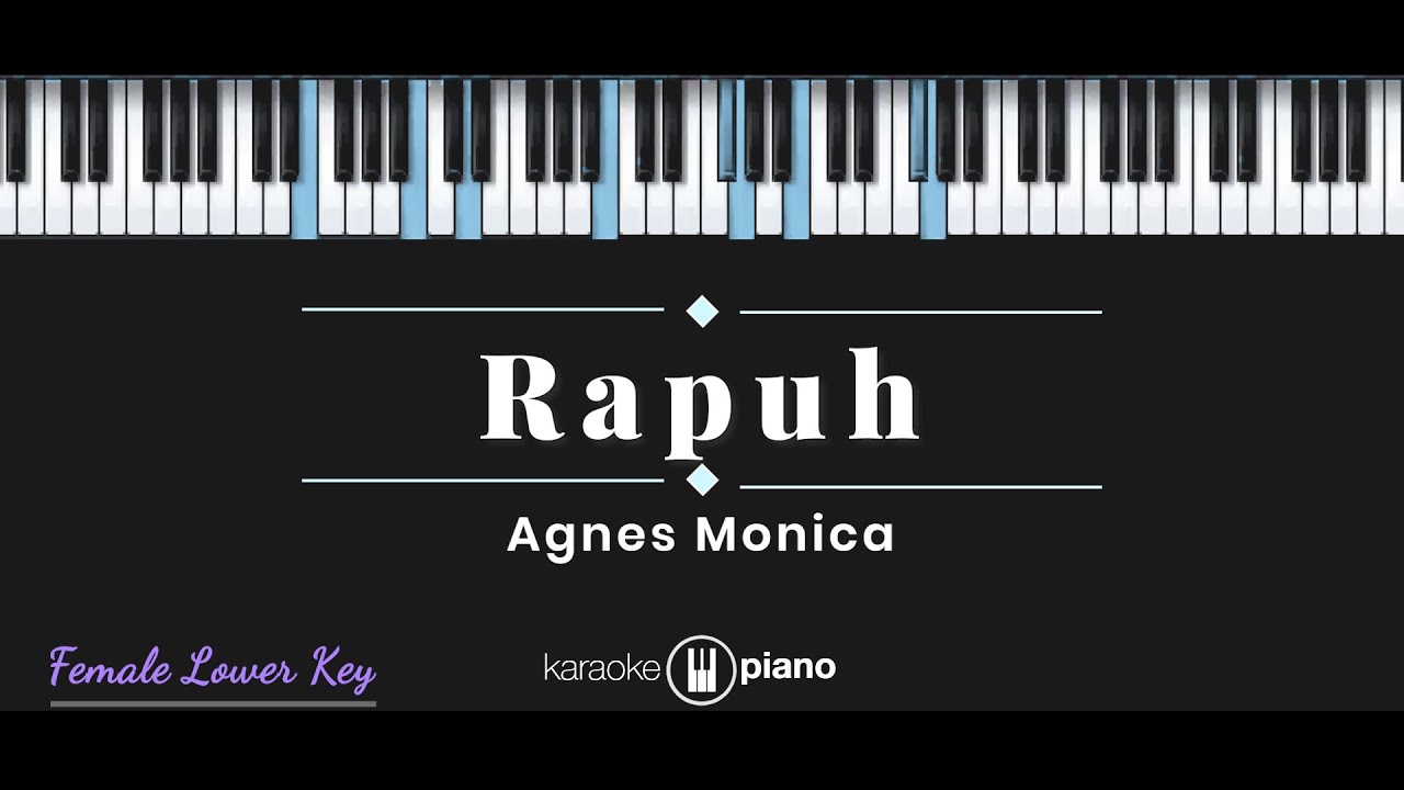 Rapuh - Agnes Monica (KARAOKE PIANO - FEMALE LOWER KEY)