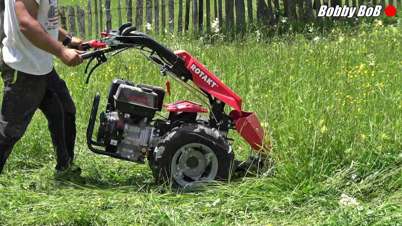 Rotakt MF400 motocultivator la cosit cu masa de 1,2m