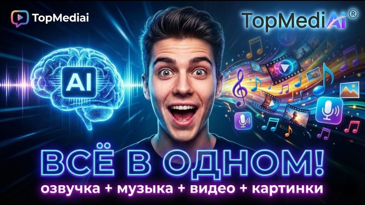 Этот ИИ заменит тебе 5 программ сразу! 😱 TopMediai — всё в одном