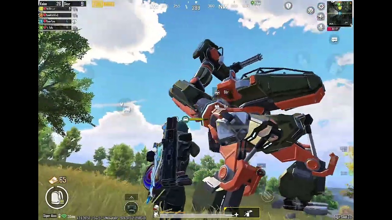 PLATFORM ÜSTÜNDE TÜM  ARAÇLARI HURDAYA ÇEVİRDİK PUBG MOBİLE AĞIR SİLAH 😂
