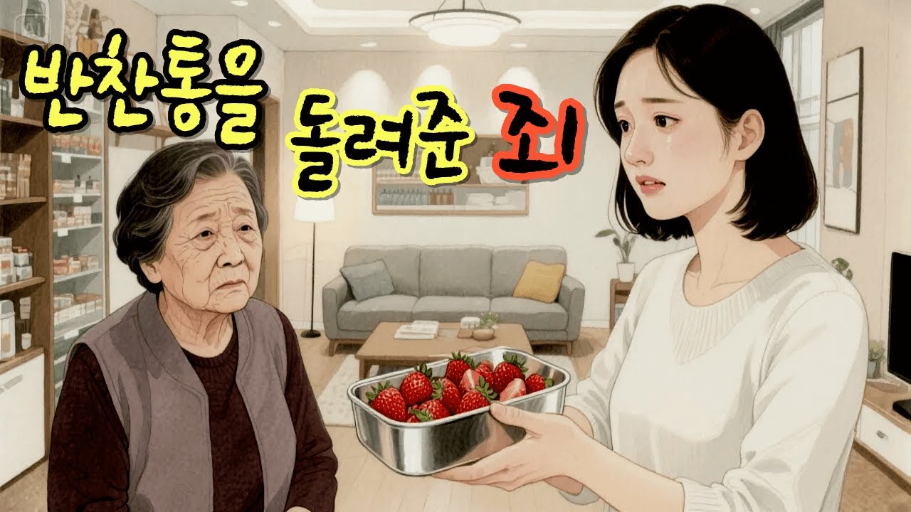 [며느리 고백] 반찬통을 바로 돌려드렸을 뿐인데… “너무 칼같다”는 말을 들었다