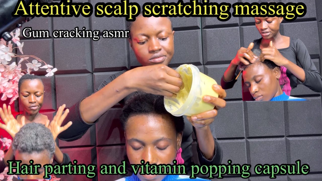 ASMR this hair parting and scalp massage will put you to ultimate sleep 