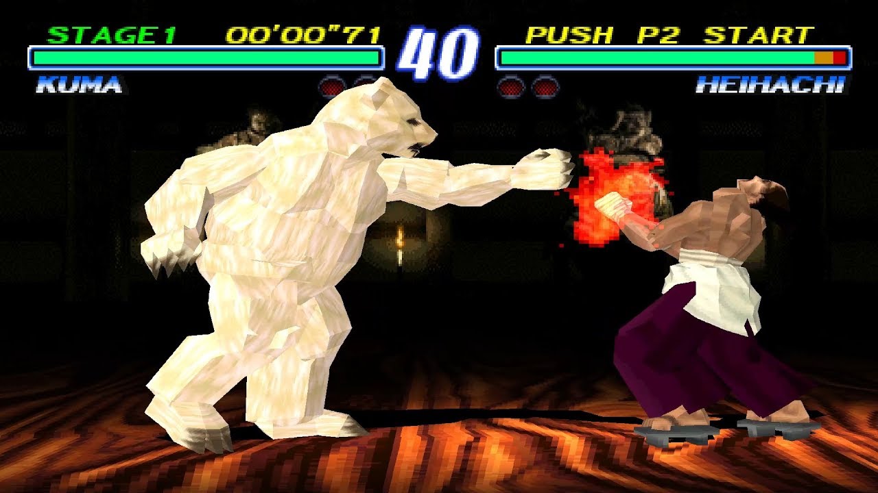 Tekken 2 [PS1] - play as Kuma