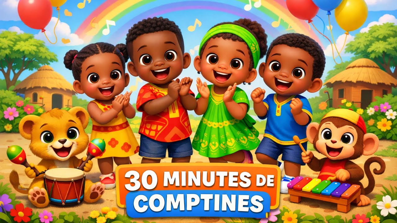 30 Minutes de Comptines pour Enfants 🎵 | Chansons Joyeuses & Éducatives