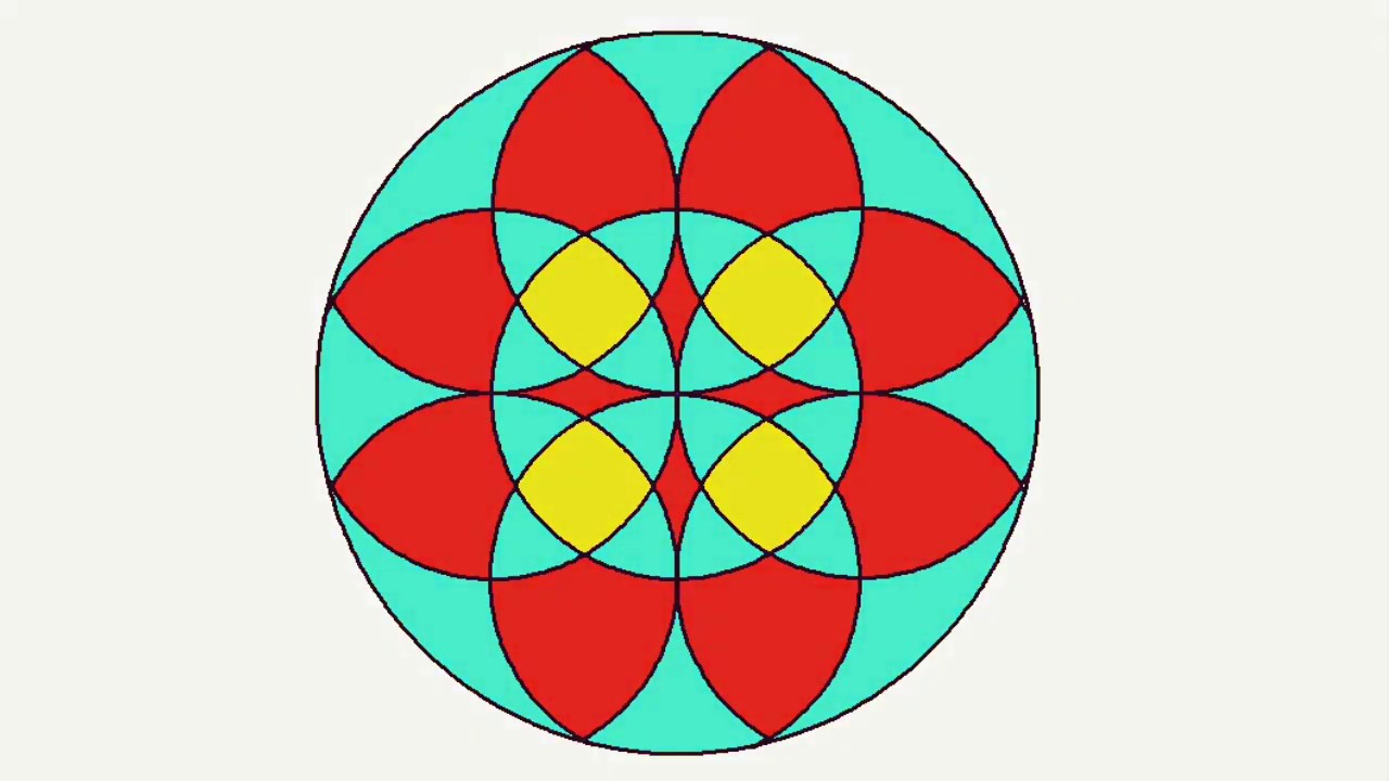 Aprende a dibujar un mandala muy fácil. Mandala 5. Explicado detalladamente, paso a paso.