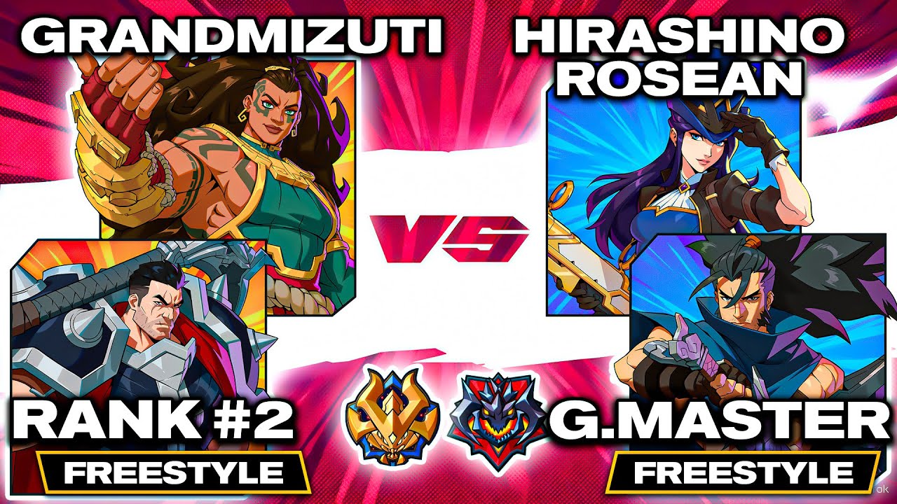 2XKO ▰ grandmizuti (#2) 🪓🦑 Darius/Illaoi vs Hirashino/Rosean 🌪🧁 Yasuo/Caitlyn ▰ Pro Level Replays