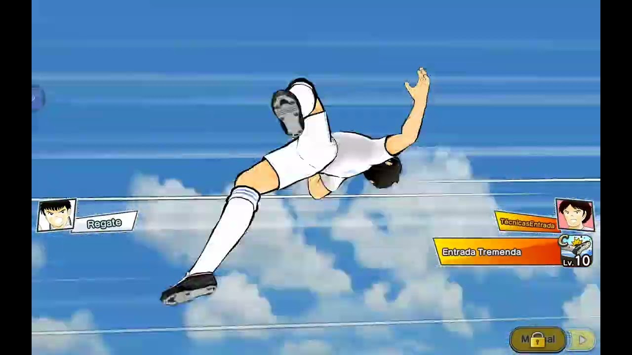 Jugando un juego de Tsubasa Ozora