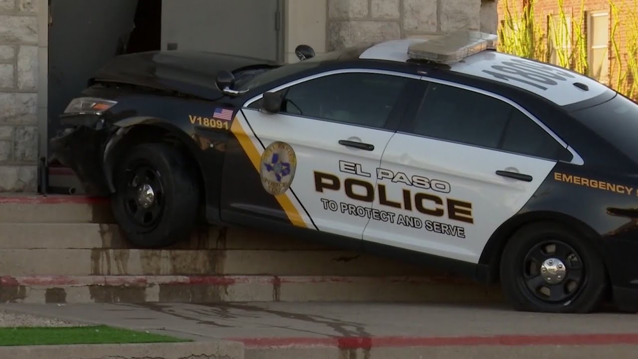 El Paso Police Department car crashes into Central El Paso church