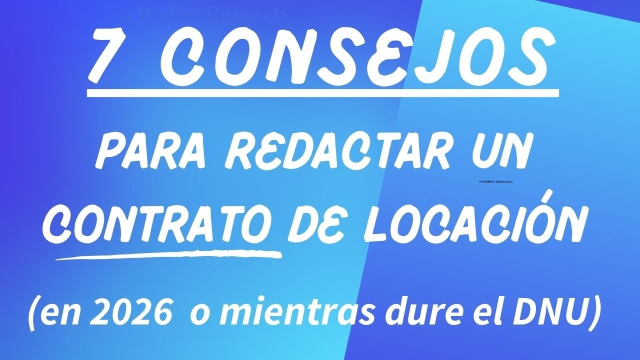 Cómo son los contratos de alquiler en 2026 ? Cláusulas nuevas ,problemas viejos