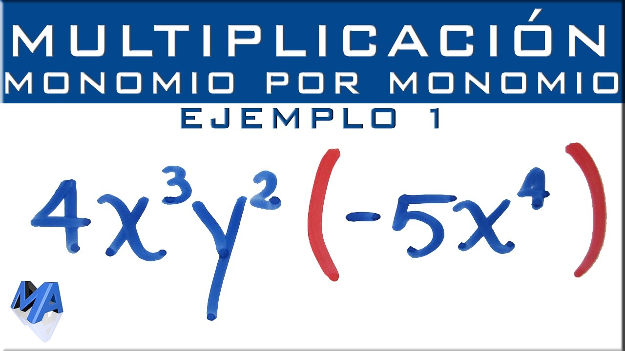 Multiplicación de expresiones algebraicas | Monomio por monomio | Ejemplo 1