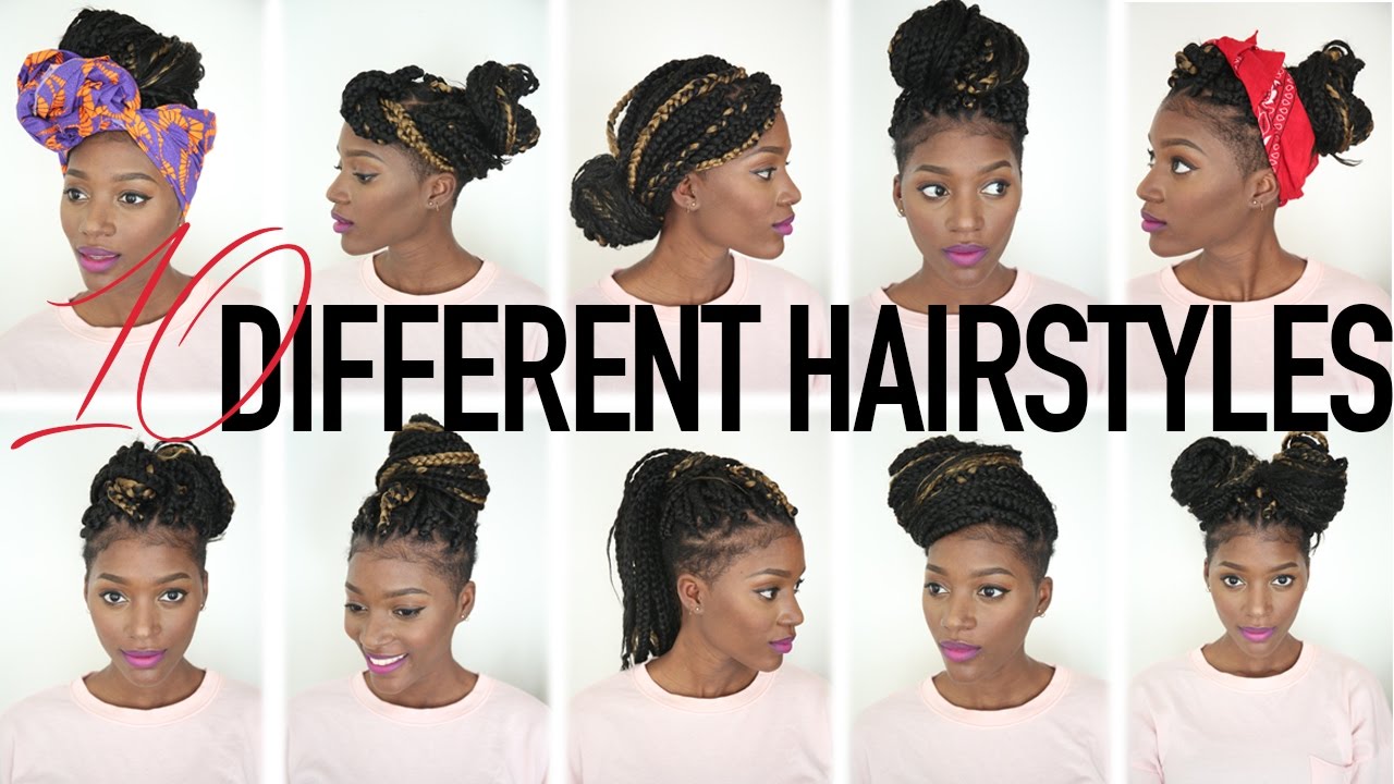 10 EASY WAYS TO STYLE BOXBRAIDS