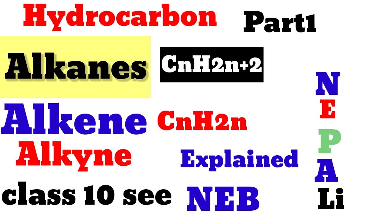 Hydrocarbon and it's compound part1 ||class 10 science||chemistry alkane alkene and alkyne in nepali