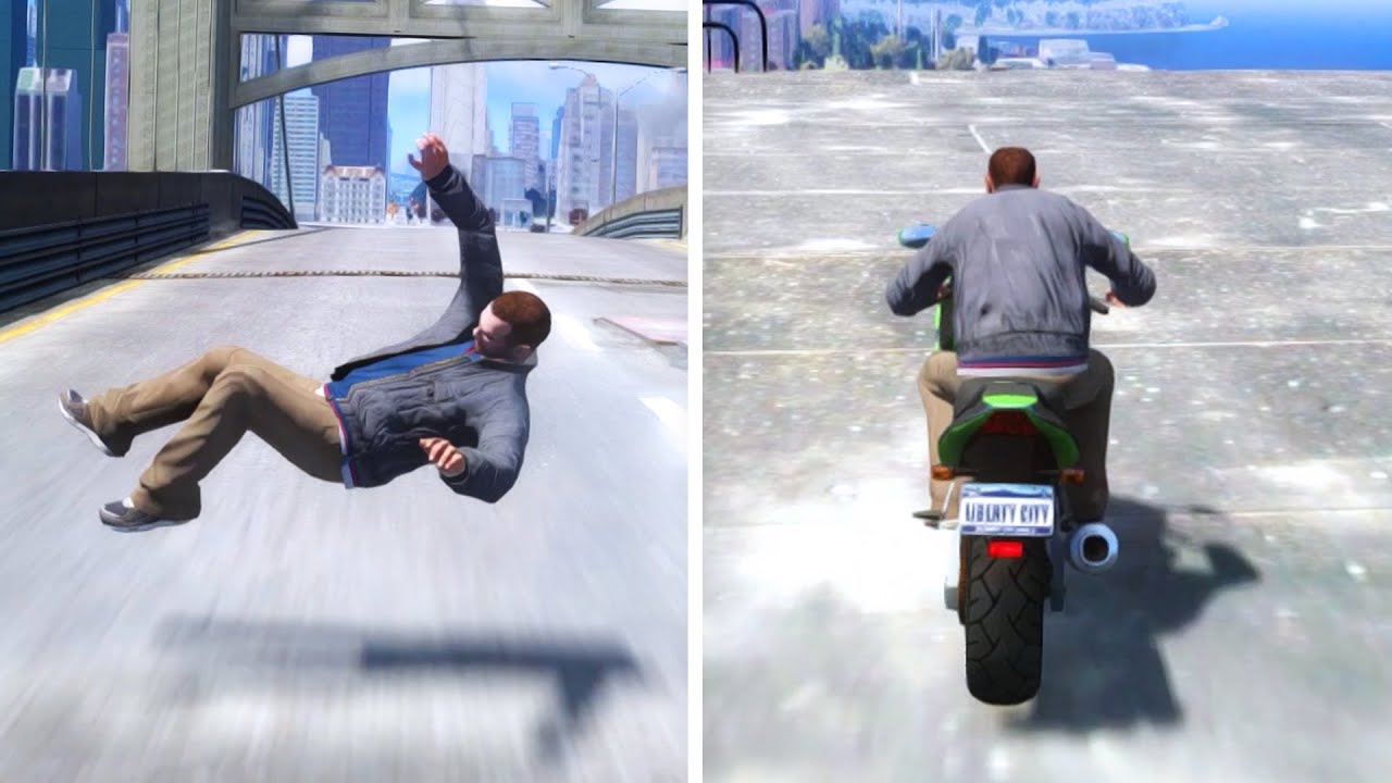 GTA IV - Brutal Motorcycle Ragdolls Vol.25 (Euphoria Physics)