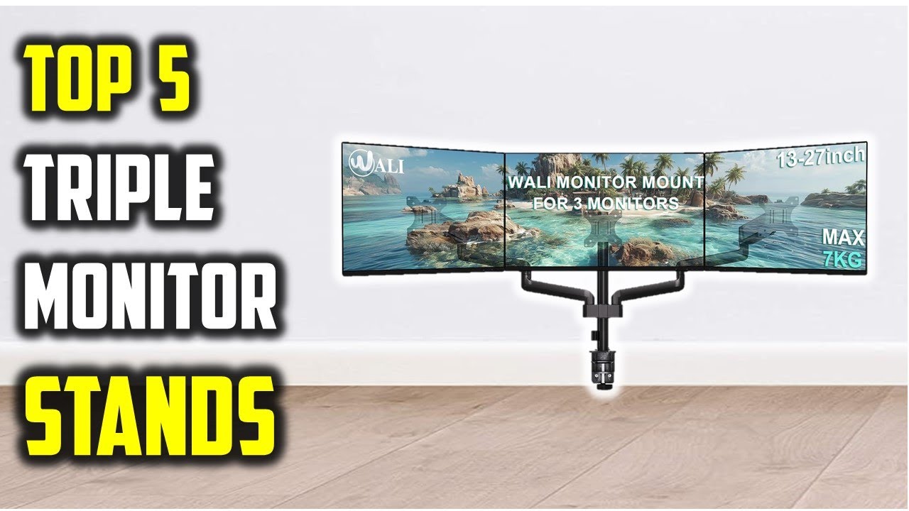 ✅Top 5 Best Triple Monitor Stands of 2026 | Best Triple Monitor Stands Tested!