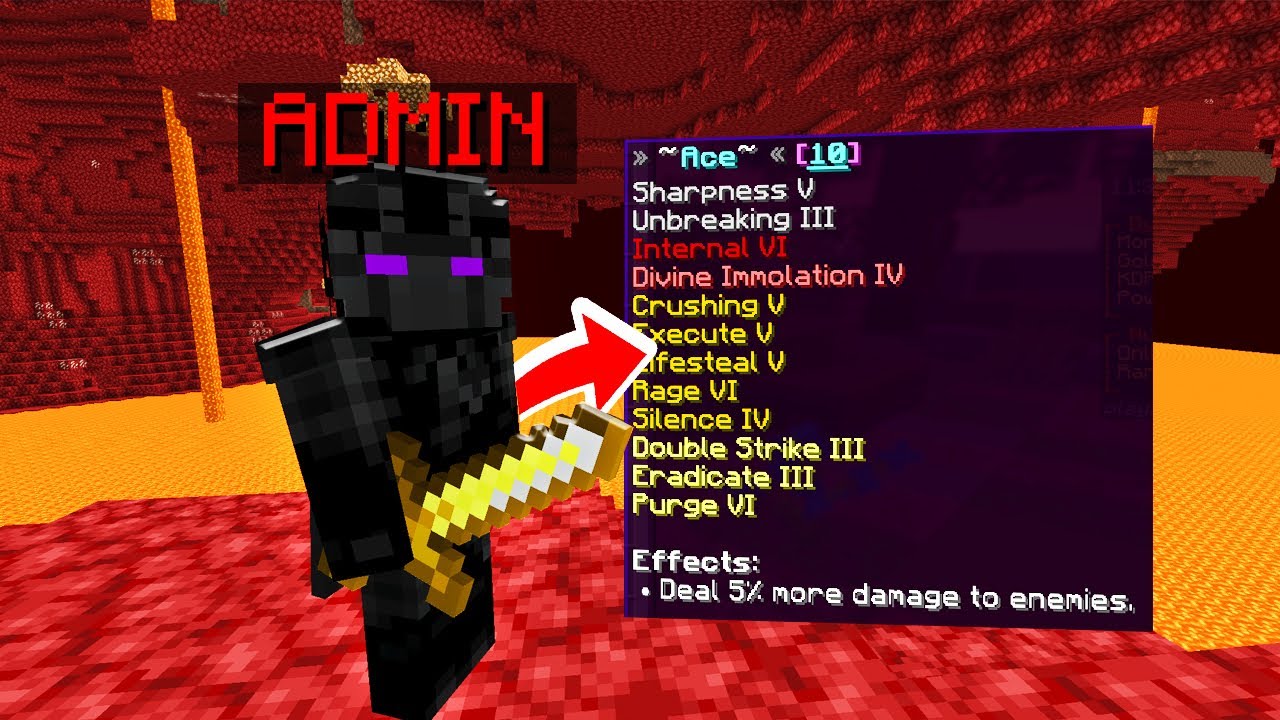 The MOST OP Admin Sword on the Server…