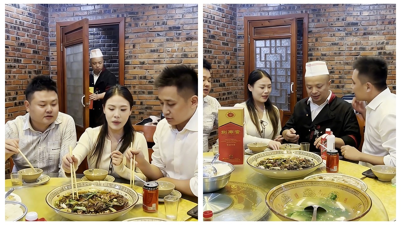 同学聚餐撞见打工父亲，父亲怕丢脸想躲，女儿一把拉住骄傲介绍，这一幕太好哭了！#感动瞬间 #一定要看完 #正能量