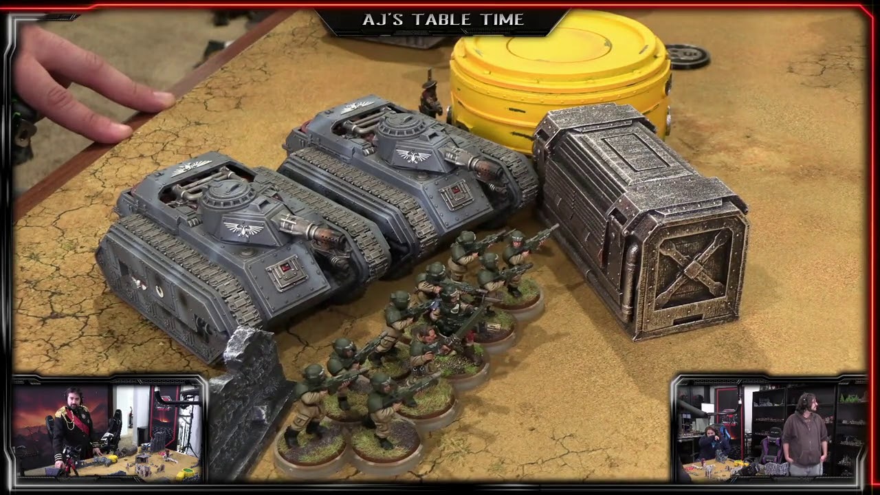 AJ 40K - Matt's Dark Hunters vs. Lord Commissar AngryJoe's 35th Armored Twitch Division