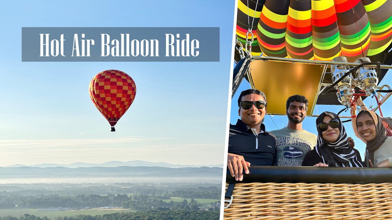 Hot Air Balloon Ride Upstate NY || Sunkiss Ballooning NY || Lake George Travel Vlog - RKC