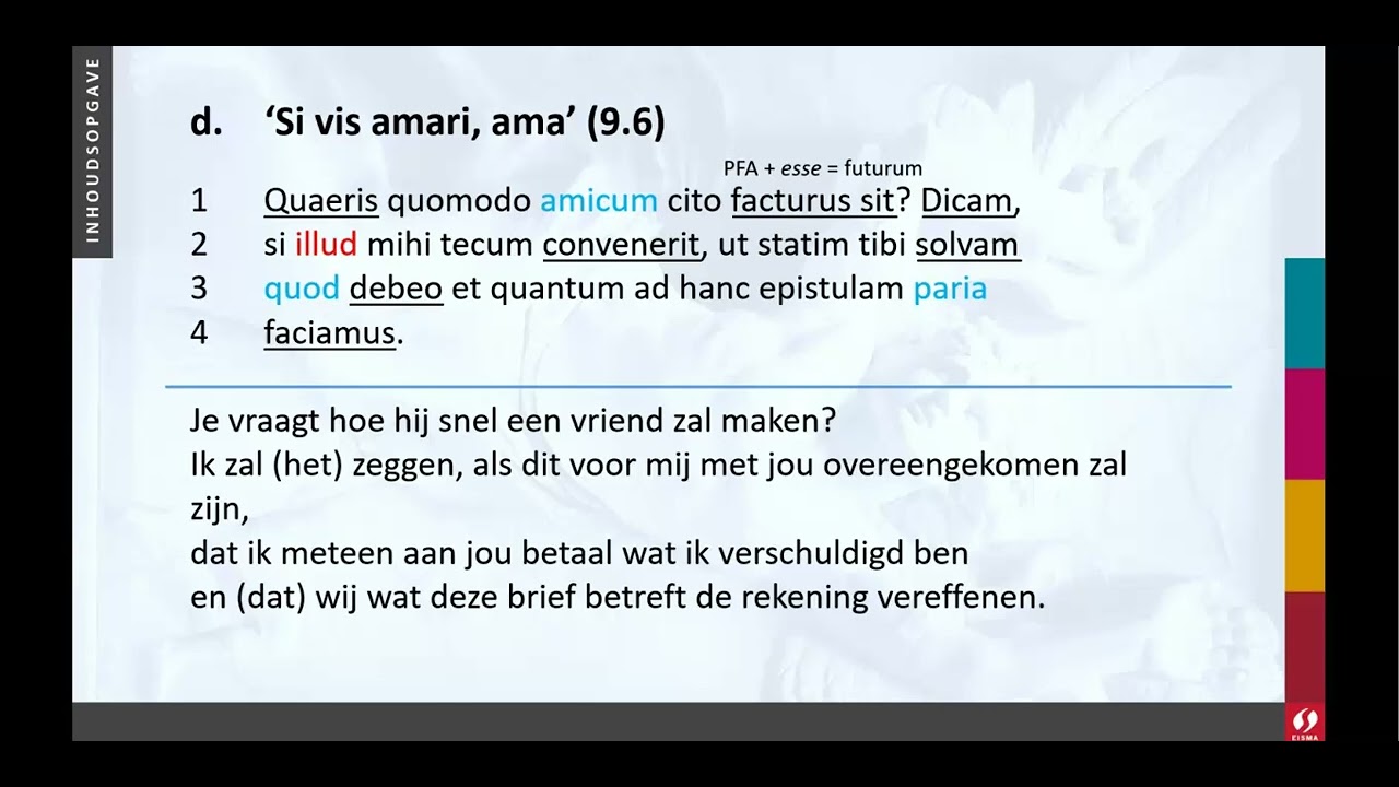 Tekst 7 3d 'Si vis amari, ama'