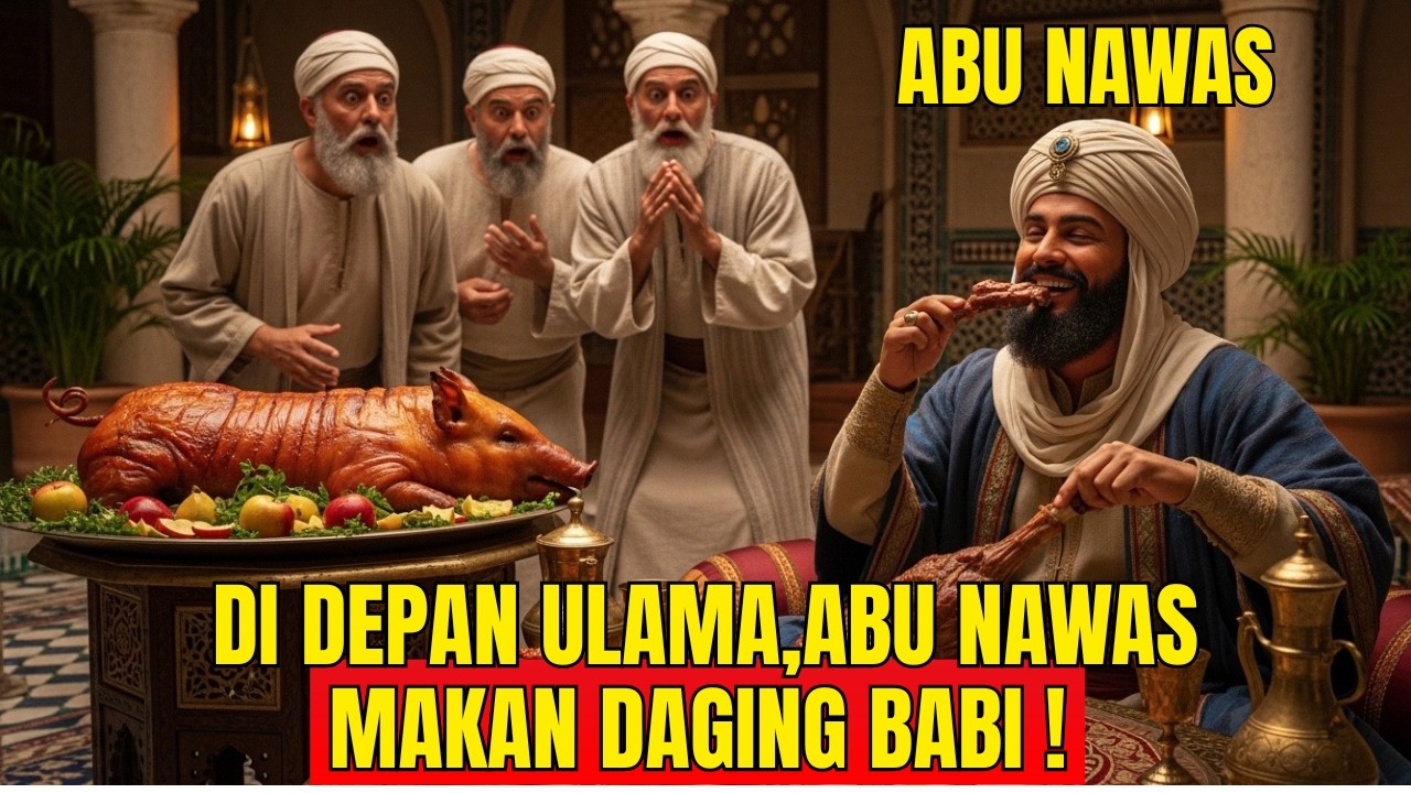 KISAH ABU NAWAS PALING CERDIK! 😱 100 Ulama Menuduh Abu Nawas Makan Babi, Tapi Akhirnya Malu Sendiri
