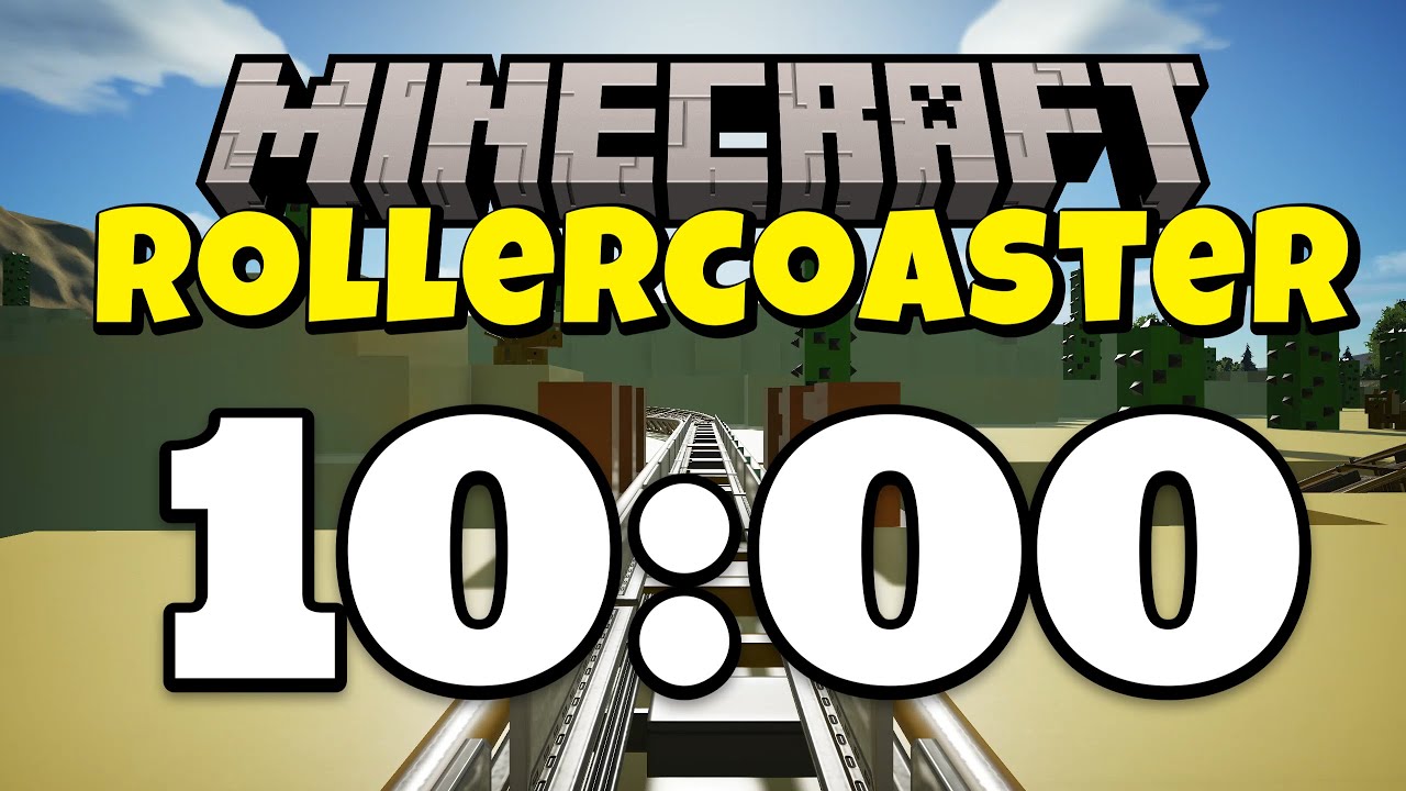 10 Minute Timer | Minecraft Roller Coaster | Minecraft Timer 10 Minutes