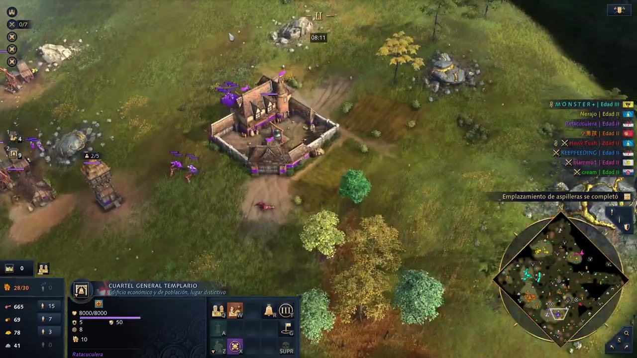 4vs4 Ranked | Evangelizando gente | Age of Empires IV | Knight Templar