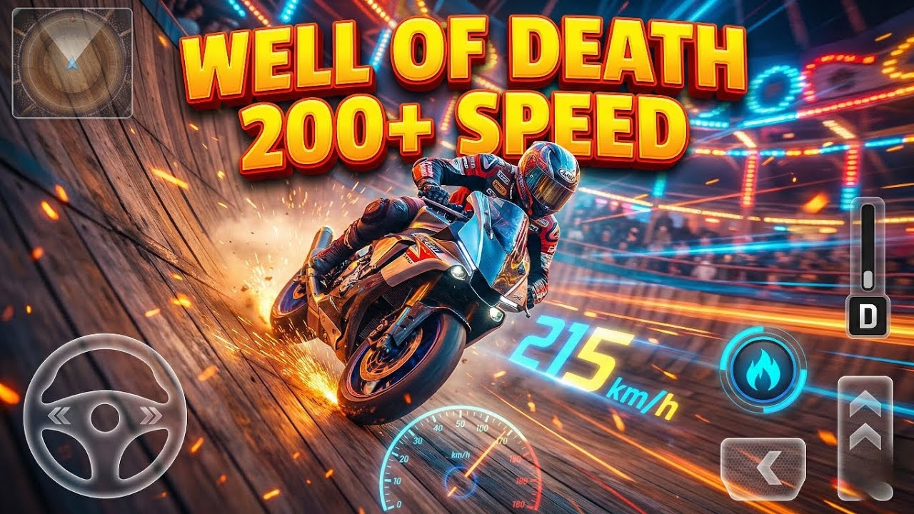 Well Of Death Stunts Pro - Bike Riding Gameplay - Android Gameplay 