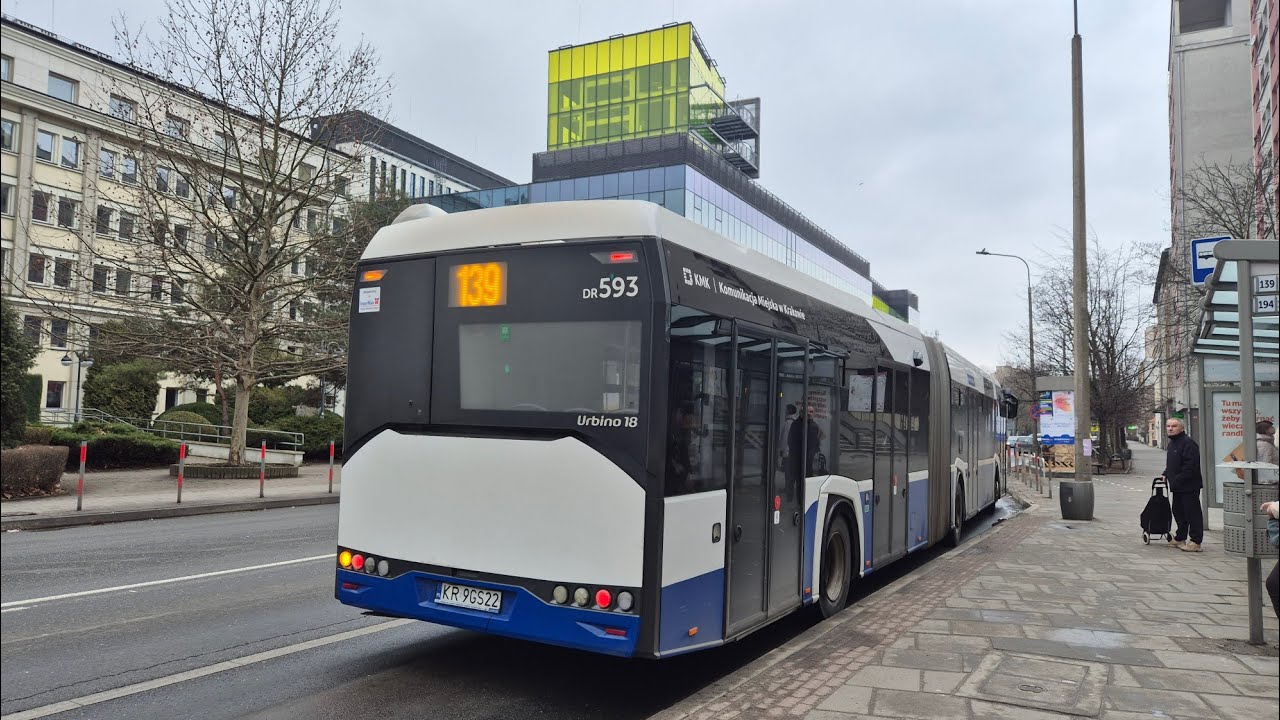 [MPK Kraków] Solaris Urbino 18 IV #DR593 - linia 139, kierunek Przybyszewskiego