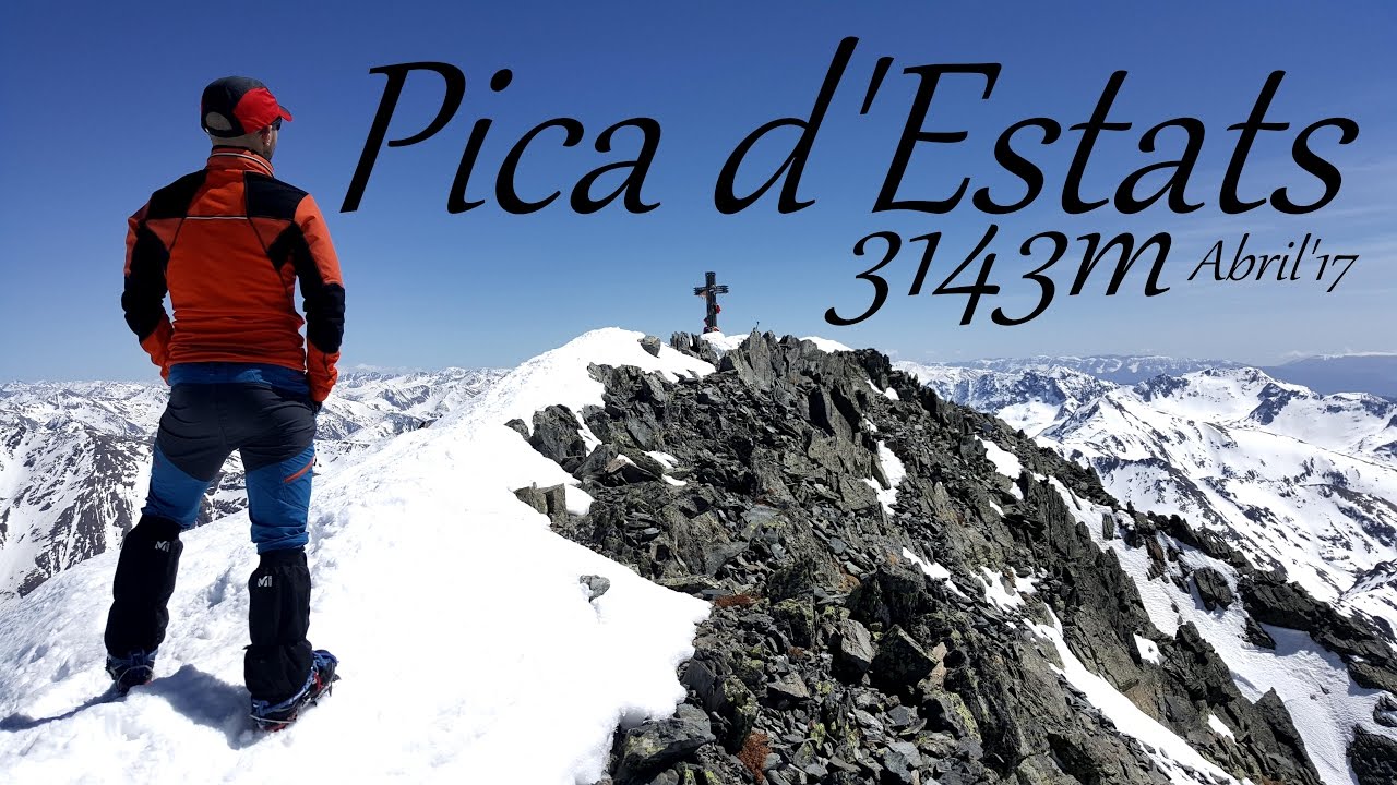 Pica d'Estats hivernal per refuge du Pinet