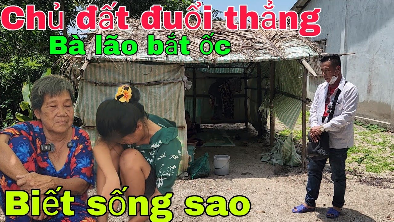 Chủ đất đuổi thẳng Bà lão bắt ốc nuôi cháu bị cha mẹ bỏ rơi biết sống sao trong căn chòi rách nát