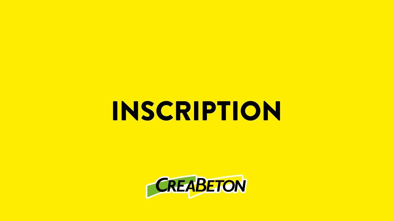 Inscription sur le shop en ligne creabeton.ch &ndash; cr&eacute;er un compte et d&eacute;marrer