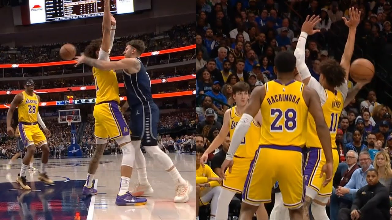 Luka Doncic insane no look pass from behind Jaxson Hayes back to Dante Exum 🤯