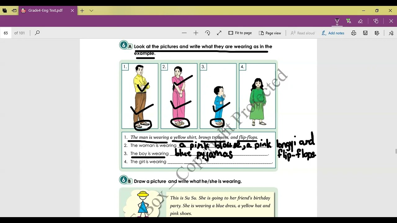 Grade(4) English Unit(7) Lesson (1) 6A, 6B, 6C