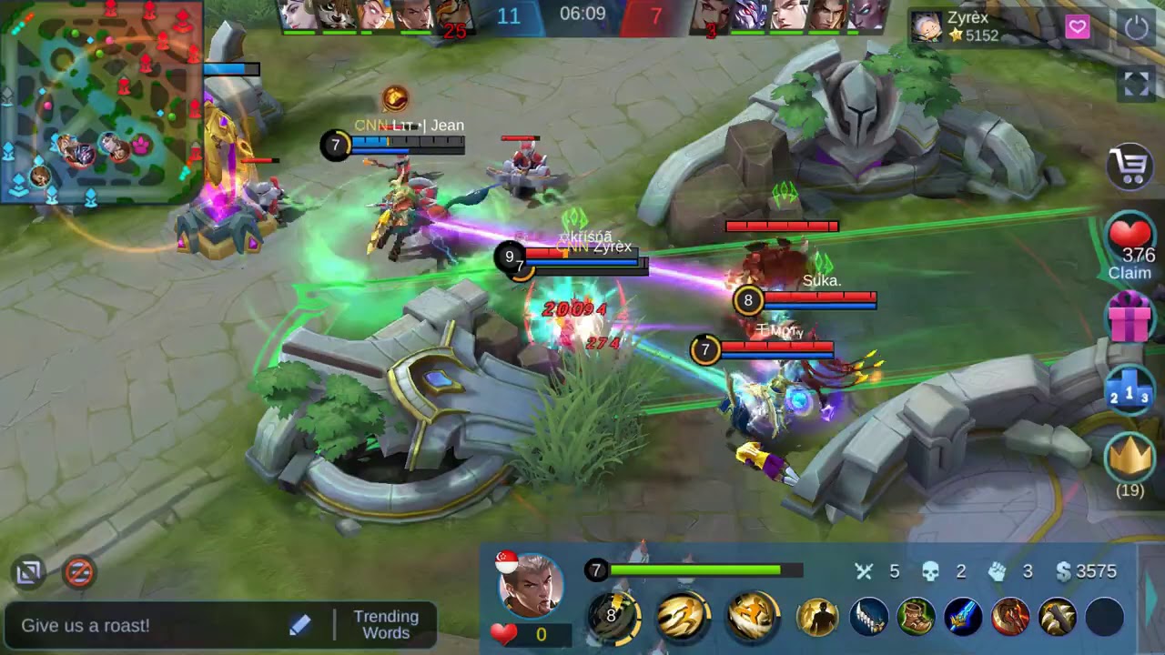 Chou Mobile Legends Top Global Gameplay Best Fighter Build Assassin Emblem Guide Skills Tutorial