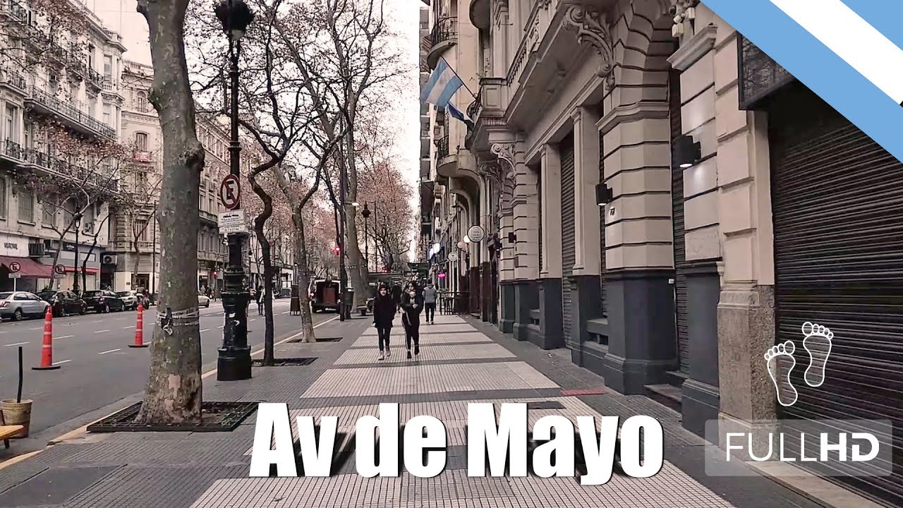 Recorrido por Av de Mayo | Argentina, Buenos Aires | Tourism Walk