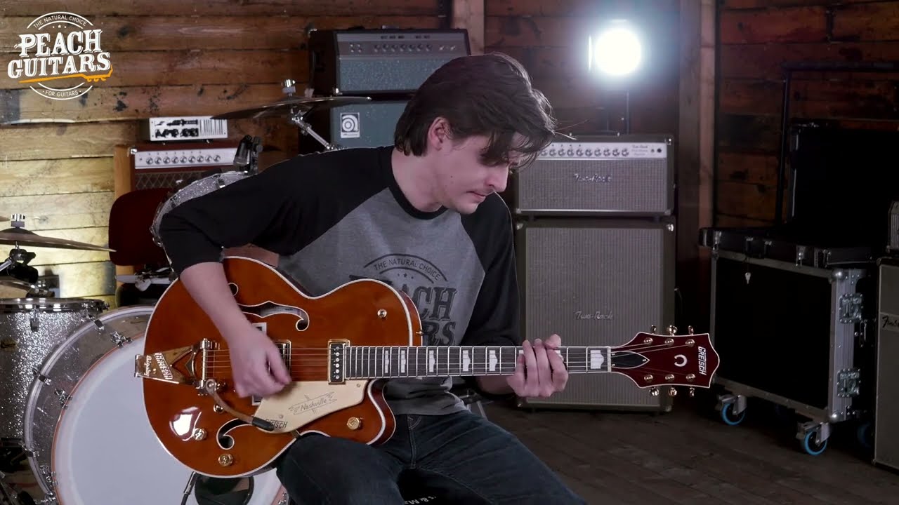 Gretsch G6120TG-DS Players Edition Nashville Hollowbody Round-Up Orange
