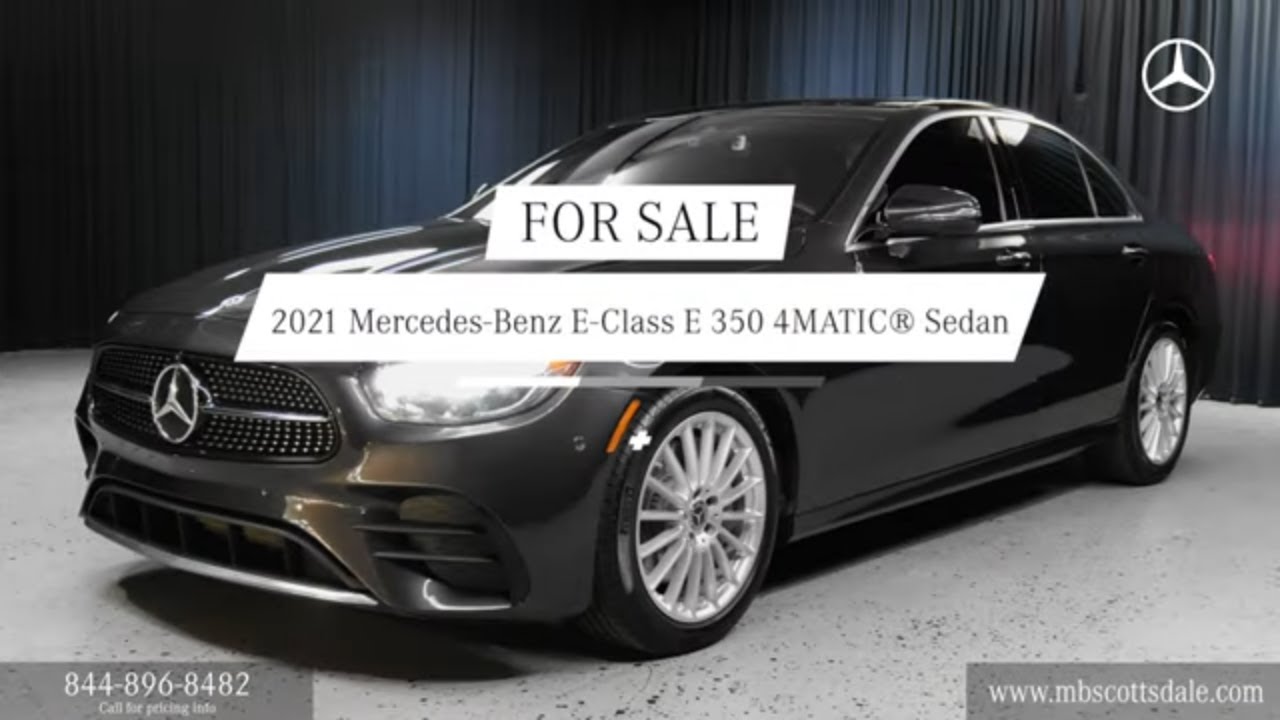 Certified 2021 Mercedes-Benz E-Class E 350 4MATIC&reg; Sedan Scottsdale MB