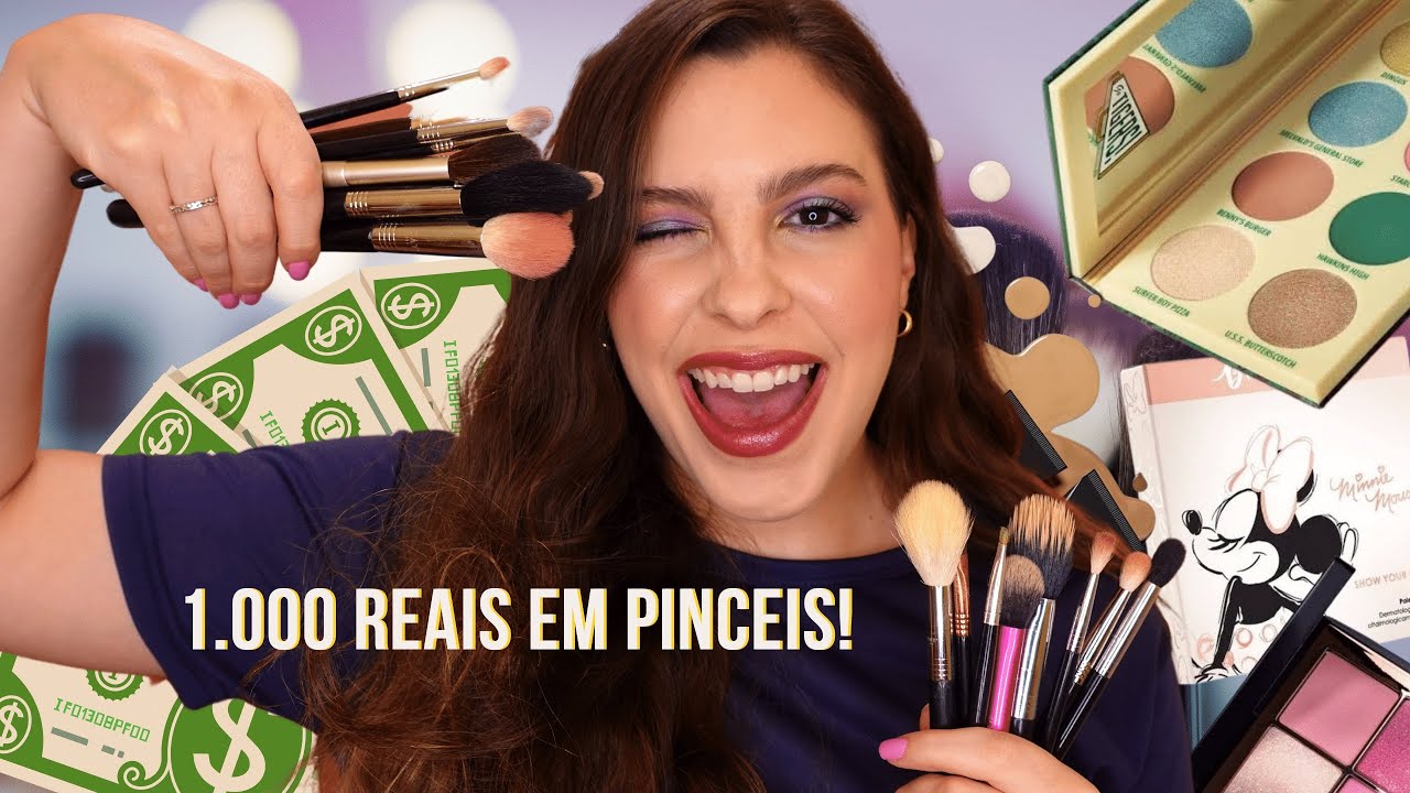 MAKE COM MEUS PINCEIS FAVORITOS | DAYMAKEUP, REAL TECHNIQUES, ANA PAULA MARÇAL E MACRILAN!